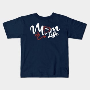 FOOTBALL MOM LIFE Novelty Momlife Heart Gifts design Kids T-Shirt